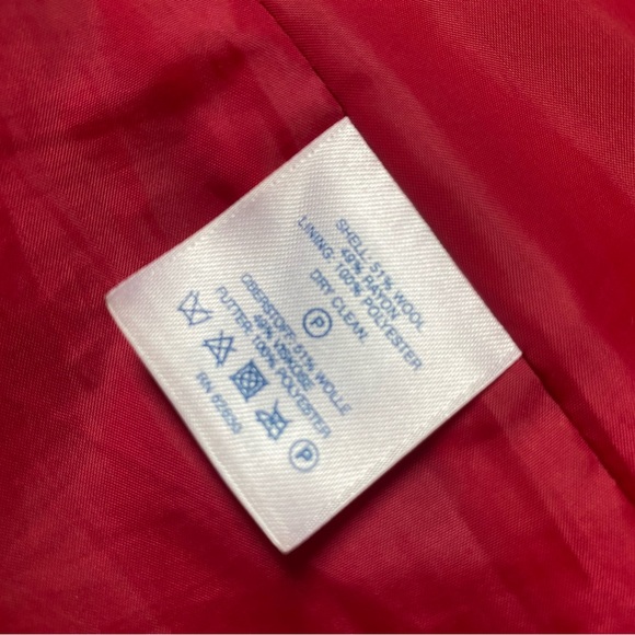 Lands’ end berry red wool jacket - women 8 / m - Landsend - Picture 6 of 7